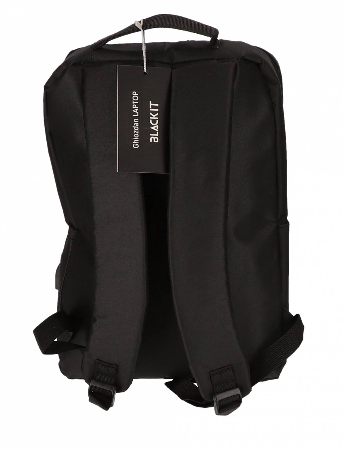 Ghiozdan Laptop, Black It, 3 Fermoare, 50HX35X15cm, Negru